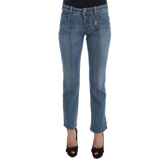 Costume National Chic Slim Fit Blue Jeans for the Modern Women's Woman